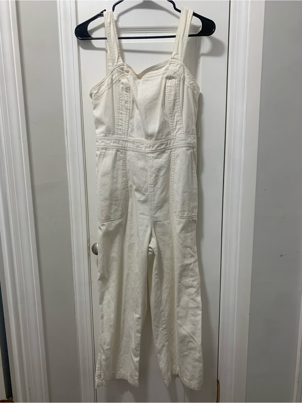 Women’s Cream Denim Jumpsuit